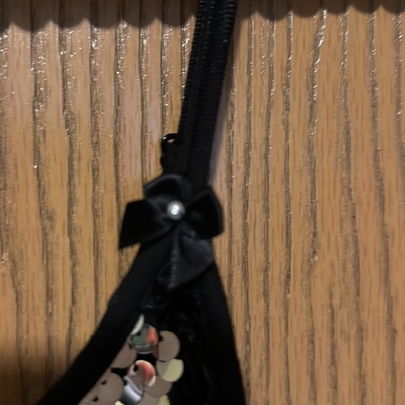 Classic black and silver sequin mini dress - Picture 3 of 9